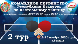 Вынікі каманднага першынства Рэспублікі Беларусь па тэнісе настольным.