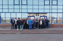 Работнікі ўстановы прынялі ўдзел у абласным суботніку.